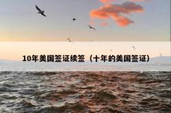 10年美国签证续签（十年的美国签证）