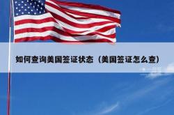 如何查询美国签证状态（美国签证怎么查）