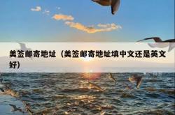 美签邮寄地址（美签邮寄地址填中文还是英文好）