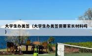 大学生办美签（大学生办美签需要家长材料吗）