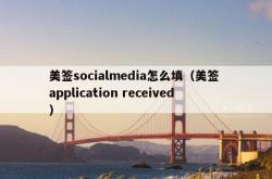 美签socialmedia怎么填（美签 application received）