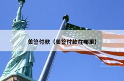 美签付款（美签付款在哪里）