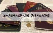 加拿大签证美签简化流程（加拿大办美国f签）