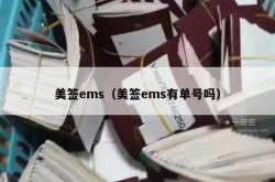 美签ems（美签ems有单号吗）