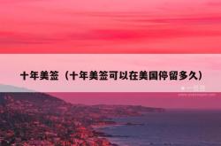 十年美签（十年美签可以在美国停留多久）