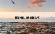 美签排队（美签排队吗）