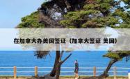 在加拿大办美国签证（加拿大签证 美国）