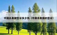 中国去美国签证多少钱（中国去美国的签证）