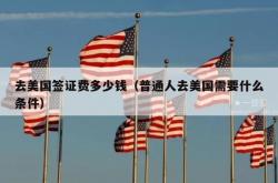 去美国签证费多少钱（普通人去美国需要什么条件）