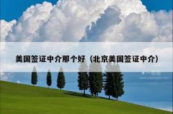 美国签证中介那个好（北京美国签证中介）