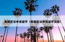美国签证申请留学（美国签证申请留学流程）