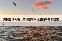 美国签证入境（美国签证入境墨西哥最新规定）