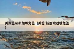美国签证新加坡免签（美签 新加坡过境免签）