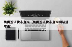 美国签证状态查询（美国签证状态查询网站进不去）