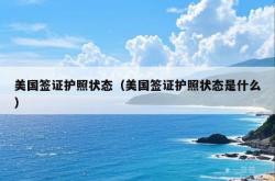 美国签证护照状态（美国签证护照状态是什么）