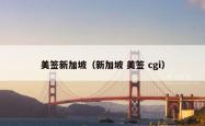美签新加坡（新加坡 美签 cgi）