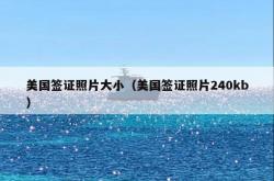 美国签证照片大小（美国签证照片240kb）