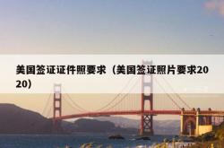 美国签证证件照要求（美国签证照片要求2020）