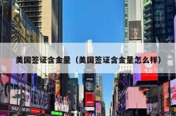 美国签证含金量（美国签证含金量怎么样）