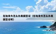 在加拿大怎么办美国签证（在加拿大怎么办美国签证呢）