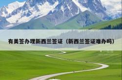 有美签办理新西兰签证（新西兰签证难办吗）
