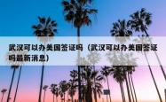 武汉可以办美国签证吗（武汉可以办美国签证吗最新消息）