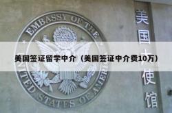美国签证留学中介（美国签证中介费10万）