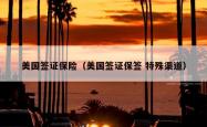 美国签证保险（美国签证保签 特殊渠道）