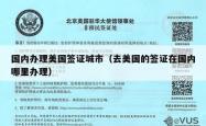 国内办理美国签证城市（去美国的签证在国内哪里办理）