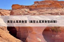 美签土耳其免签（美签土耳其免签政策）