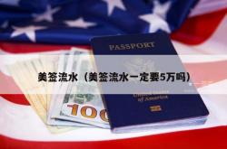 美签流水（美签流水一定要5万吗）