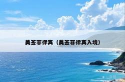 美签菲律宾（美签菲律宾入境）