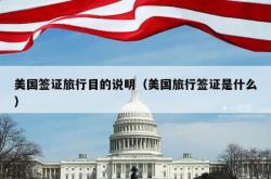 美国签证旅行目的说明（美国旅行签证是什么）