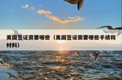 美国签证需要哪些（美国签证需要哪些手续和材料）