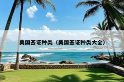 美国签证种类（美国签证种类大全）