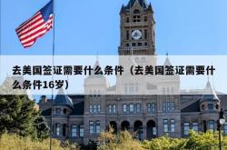 去美国签证需要什么条件（去美国签证需要什么条件16岁）