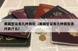 美国签证有几种类型（美国签证有几种类型各代表什么）
