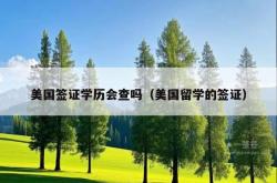 美国签证学历会查吗（美国留学的签证）