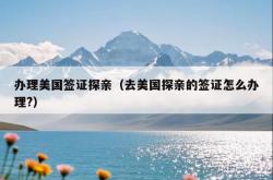 办理美国签证探亲（去美国探亲的签证怎么办理?）