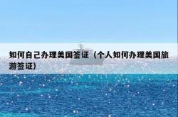 如何自己办理美国签证（个人如何办理美国旅游签证）