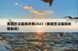美国签证最新政策2023（美国签证最新政策解读）