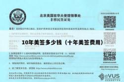 10年美签多少钱（十年美签费用）
