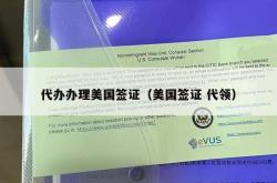 代办办理美国签证（美国签证 代领）