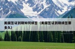 美国签证到期如何续签（美国签证到期续签要多久）