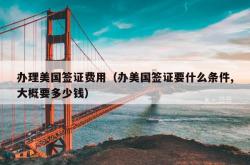 办理美国签证费用（办美国签证要什么条件,大概要多少钱）