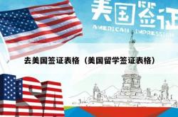 去美国签证表格（美国留学签证表格）