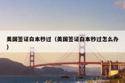 美国签证白本秒过（美国签证白本秒过怎么办）