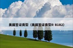 美国签证类型（美国签证类型R B1B2）