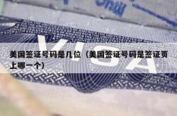 美国签证号码是几位（美国签证号码是签证页上哪一个）
