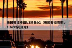 美国签证申请b1还是b2（美国签证类型b1 b2时间规定）